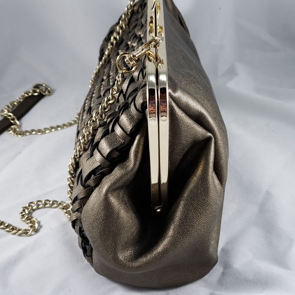 NWOT! Big Budda Pewter Pewter Weaved Small Bag - Picture 4 of 7